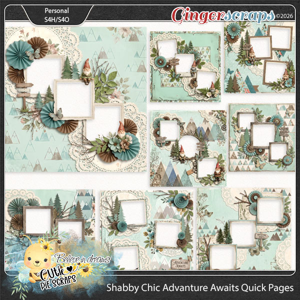 Shabby Chic Advanture Awaits Quick Pages