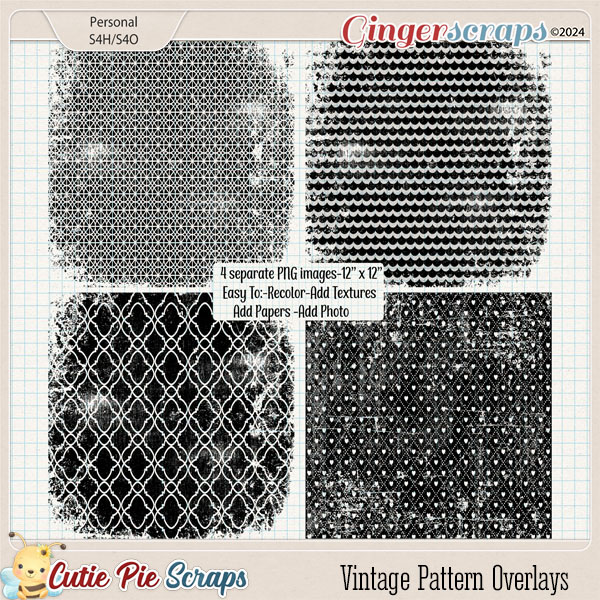 Vintage Pattern Overlays 01