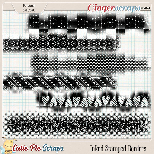 Inked Stamped Borders 01