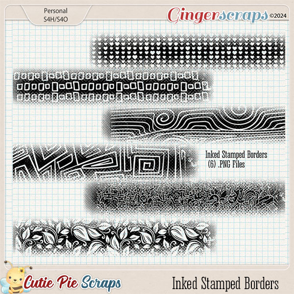 Inked Stamped Borders 03