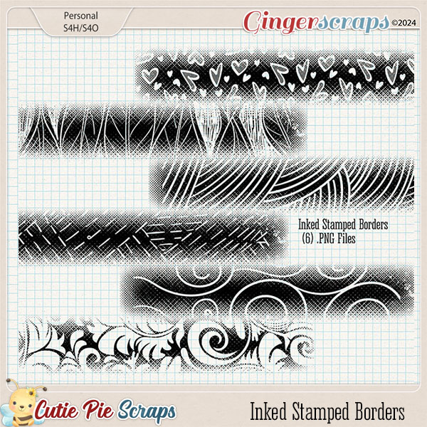 Inked Stamped Borders 04