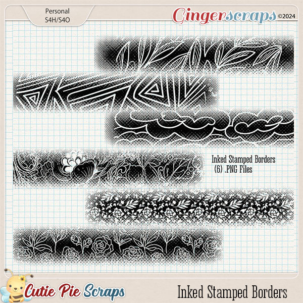 Inked Stamped Borders 05