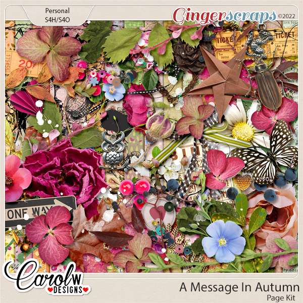 A Message In Autumn-Page Kit