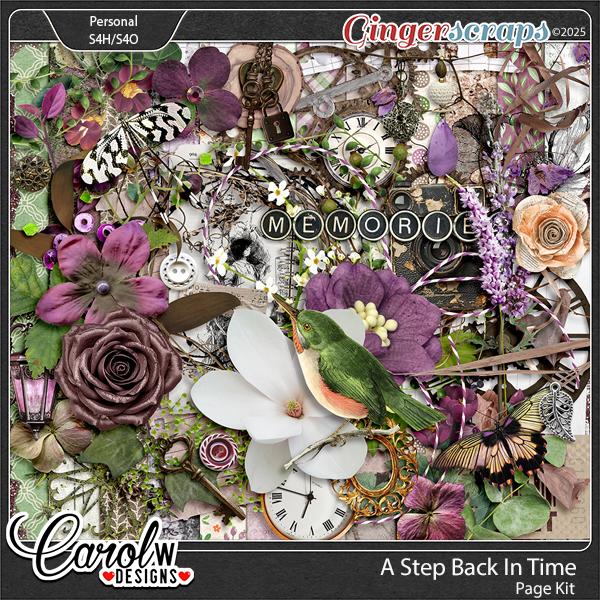 A Step Back In Time-Page Kit