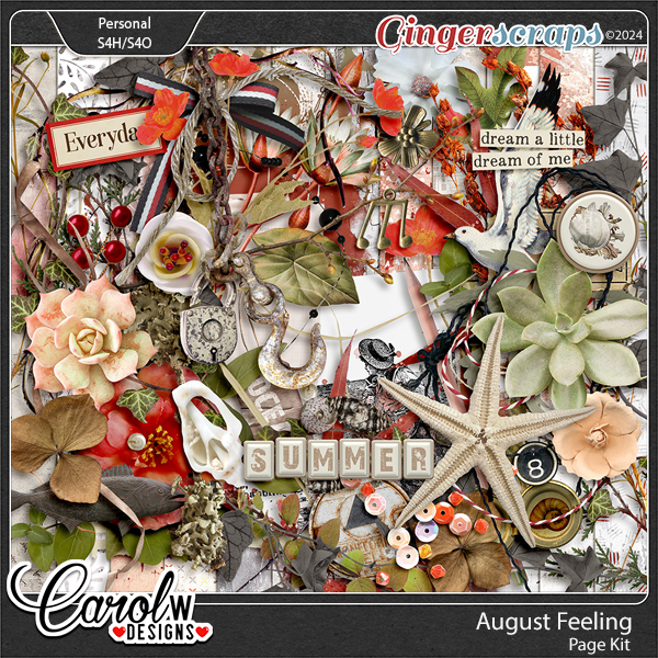August Feeling-Page Kit