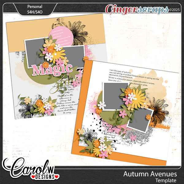 Autumn Avenues-Templates