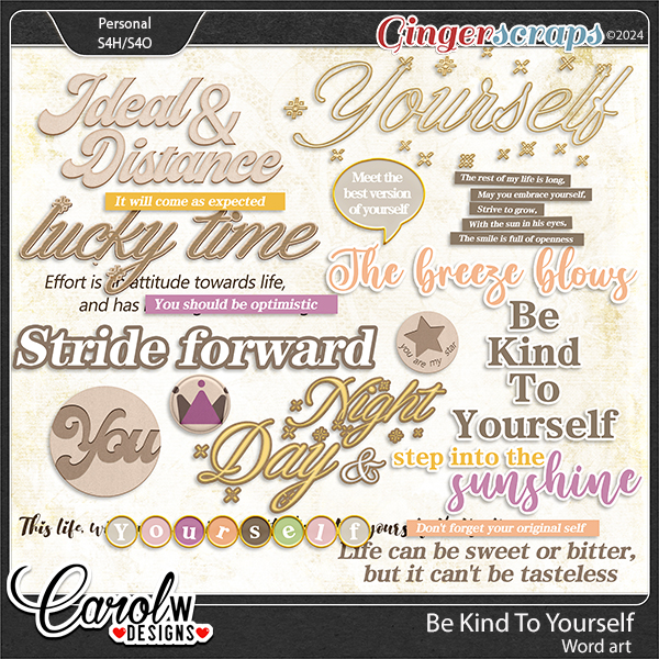 Be Kind To Yourself-Word art