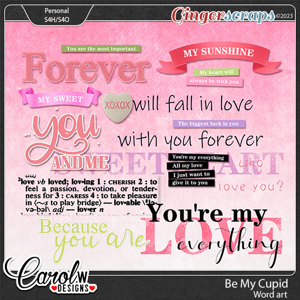 Be My Cupid-Word art