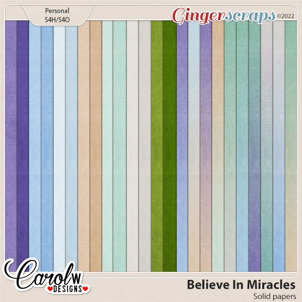 Believe In Miracles-Solid paper