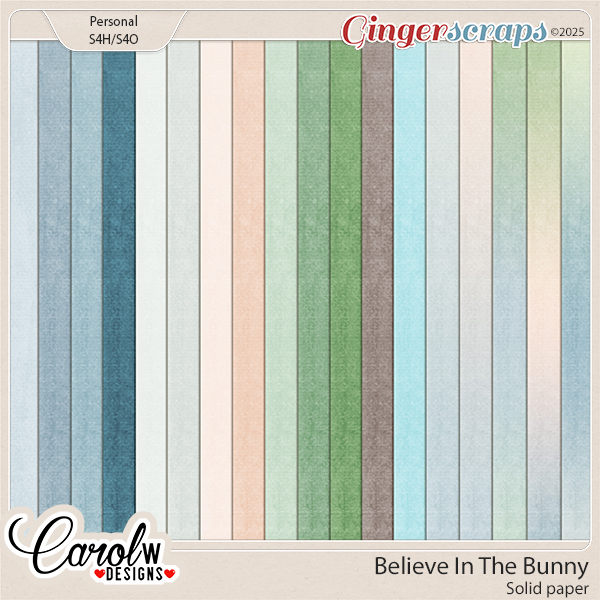 Believe In The Bunny-Solid paper