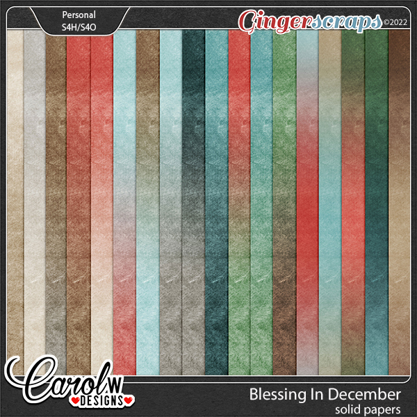 Blessing In December-Solid paper