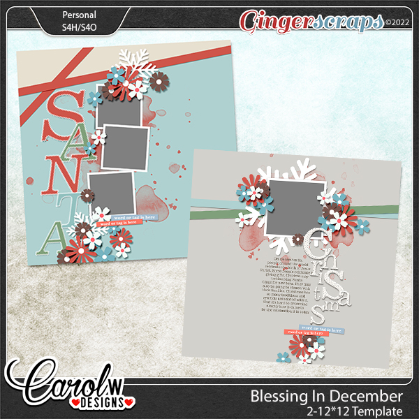 Blessing In December-Template
