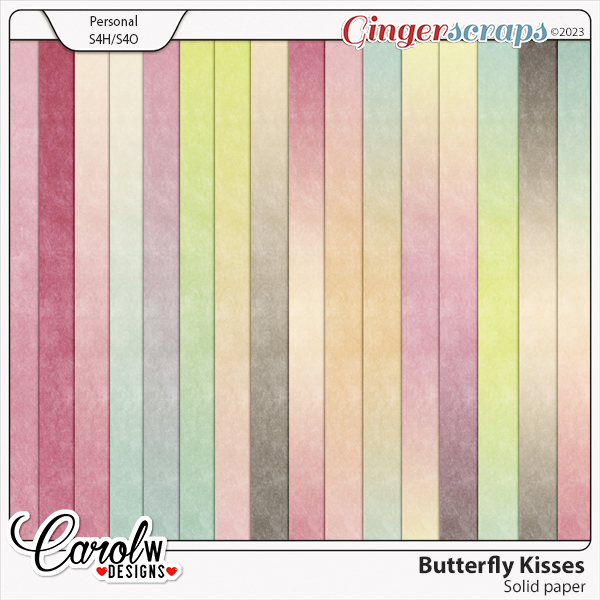 Butterfly Kisses-Solid paper