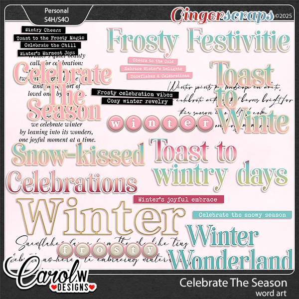 Celebrate The Season-Word art