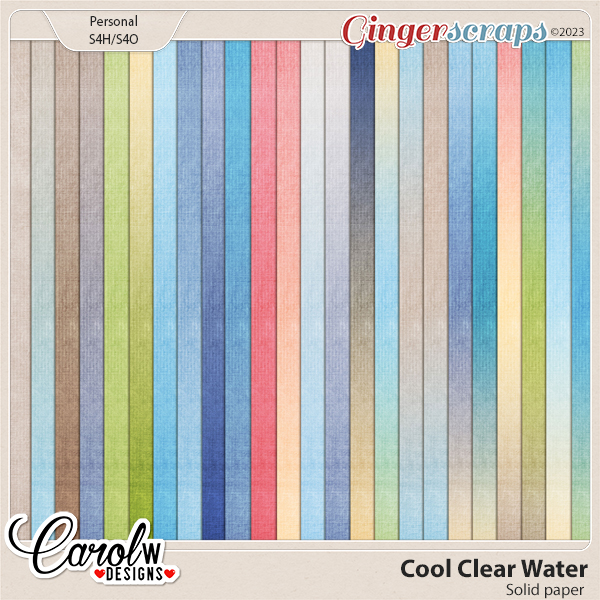 Cool Clear Water-Solid paper