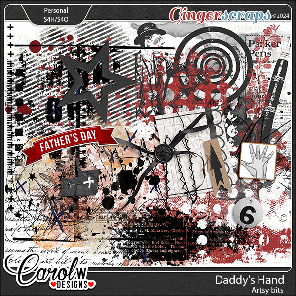 Daddy's Hand-Artsy bits