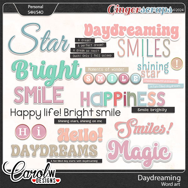 Daydreaming-Word art