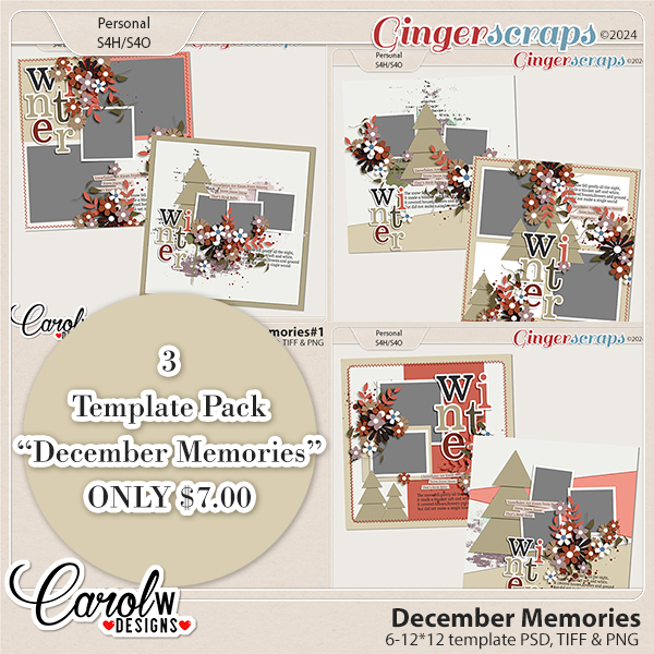 December Memories-Template Bundle