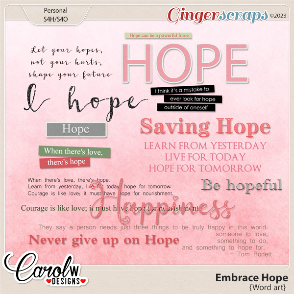 Embrace Hope-Word art