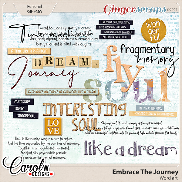 Embrace the Journey-Word art
