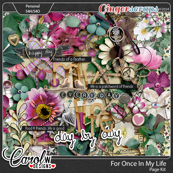 For Once In My Life-Page Kit