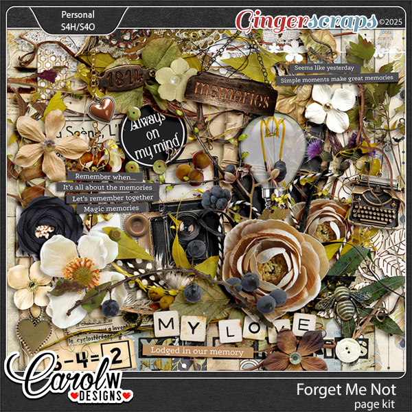 Forget Me Not-Page Kit