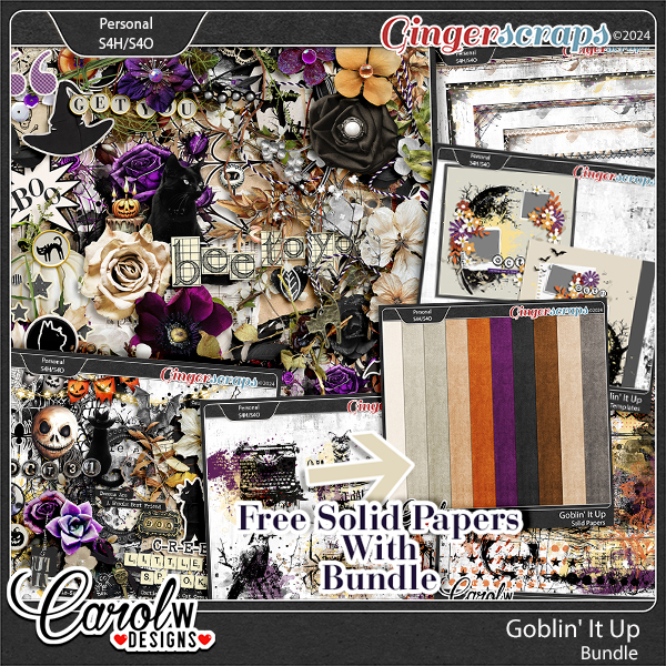 Goblin' It Up-Bundle+Free Solid Papers