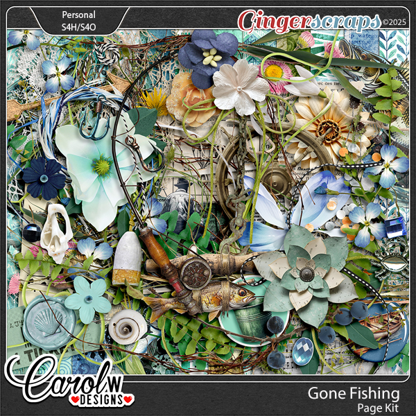 Gone Fishing-Page Kit