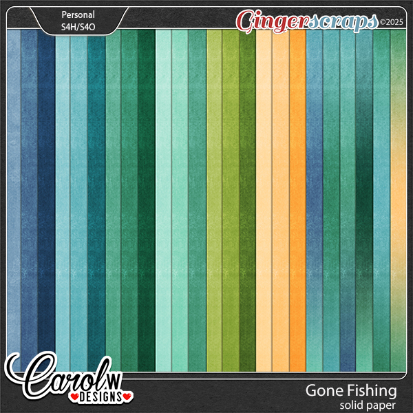 Gone Fishing-Solid papers