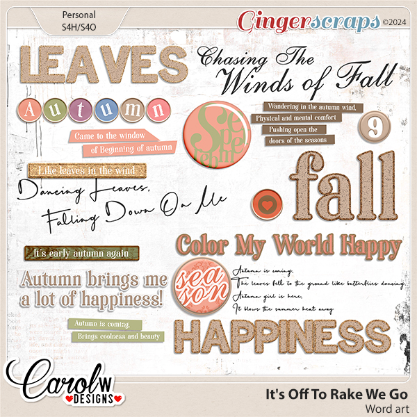 It's Off To Rake We Go-Word art