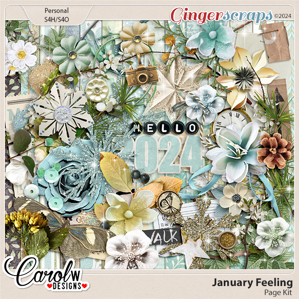 January Feeling-Page Kit