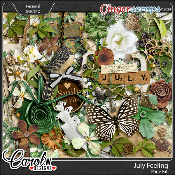 July Feeling-Page Kit