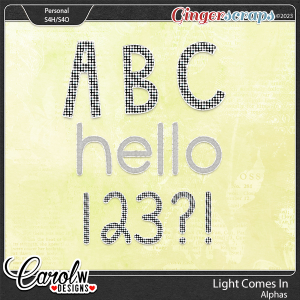 Light Comes in-Alphas