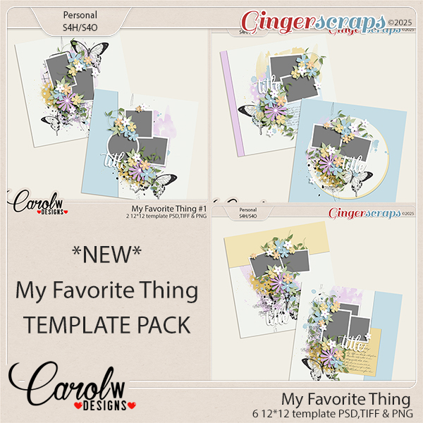 My Favorite Thing-Template Bundle