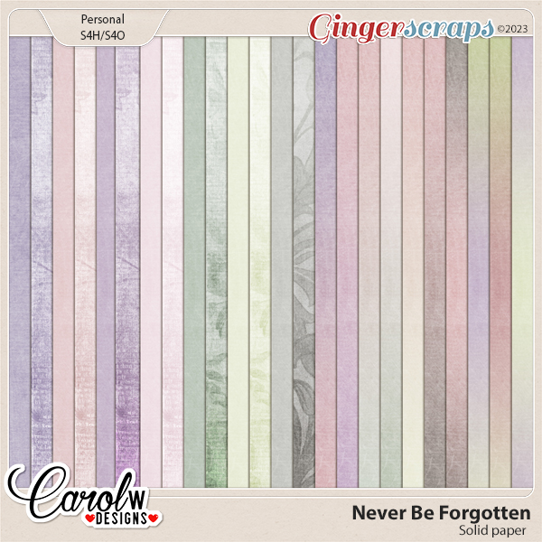 Never Be Forgotten-Solid paper