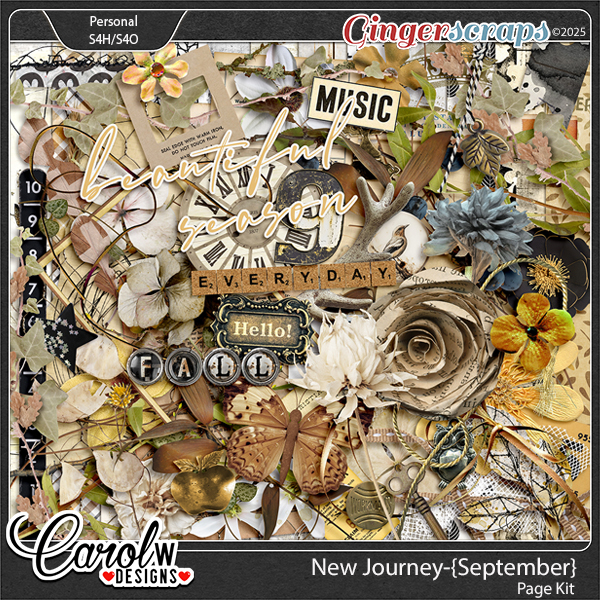 New Journey-{September}-Page Kit
