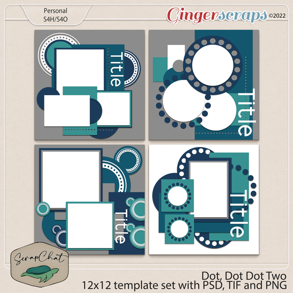 Dot, Dot, Dot Two Template Set by ScrapChat Designs