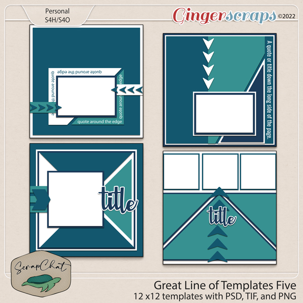 Great Line of Templates Five by ScrapChat Designs