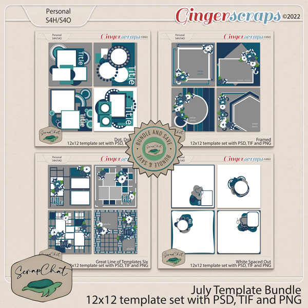 July Template Bundle by ScrapChat Designs