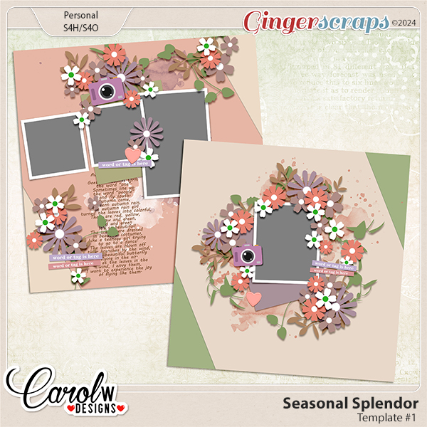 Seasonal Splendor-Template Set#1