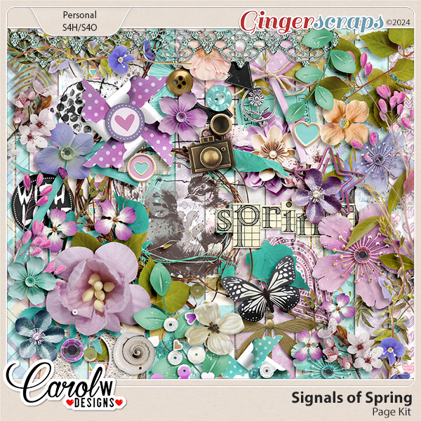 Signals Of Spring-Page Kit