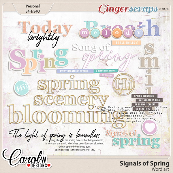Signals Of Spring-Word art