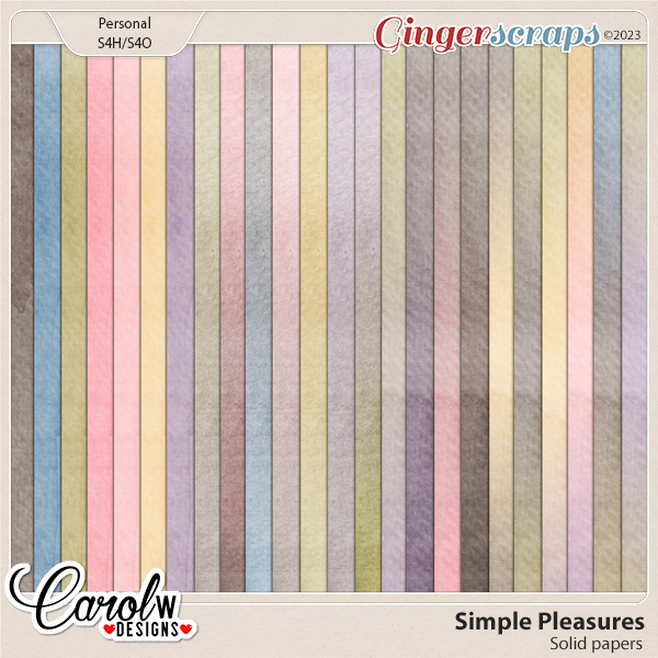 Simple Pleasures-Solid paper