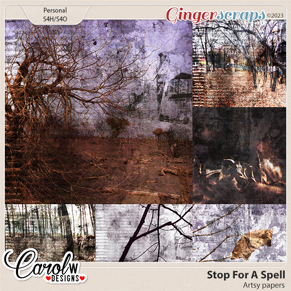 Stop For A Spell-Artsy Paper