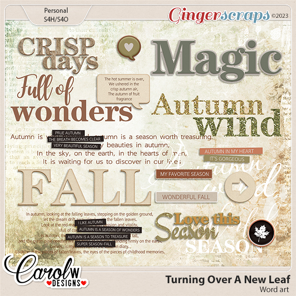Turning Over A New Leaf-Word art