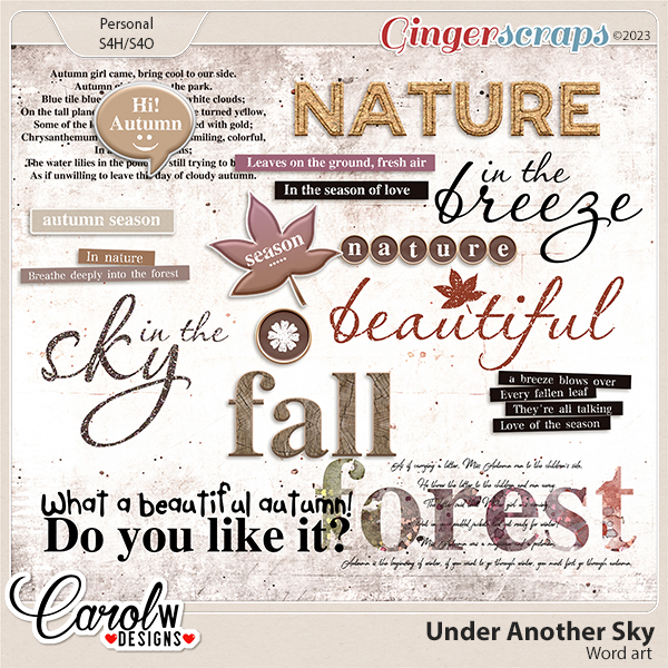 Under Another Sky-Word art