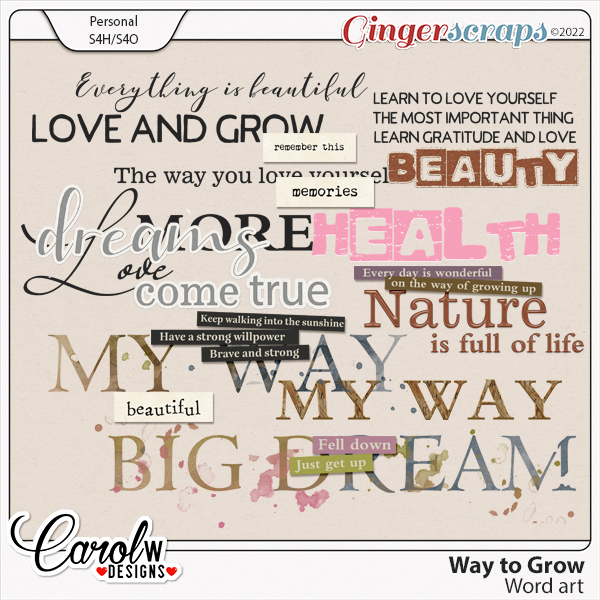 Way To Grow-Word art