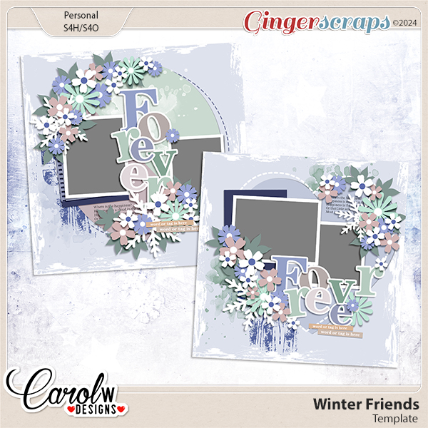 Winter Friends-Template