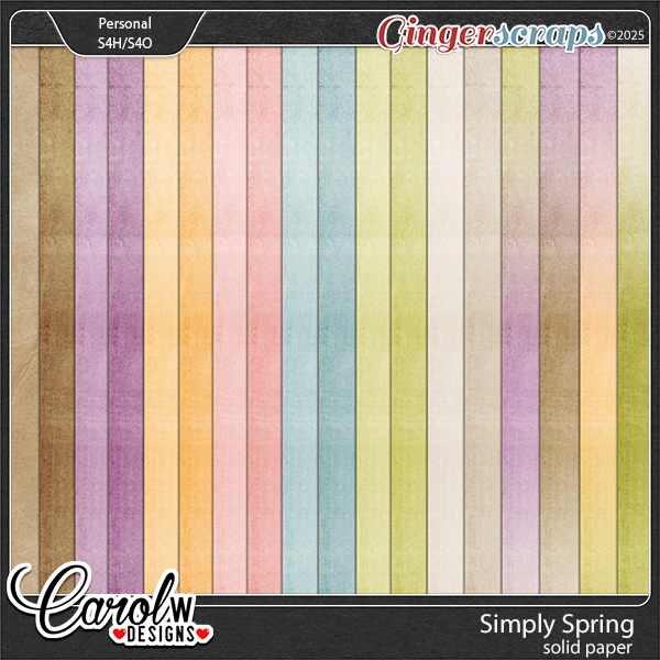 Simply Spring-Solid papers