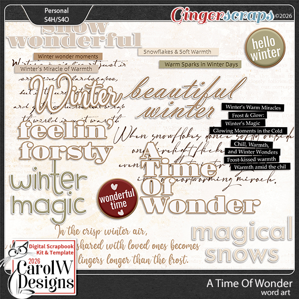 A Time Of Wonder-Word art